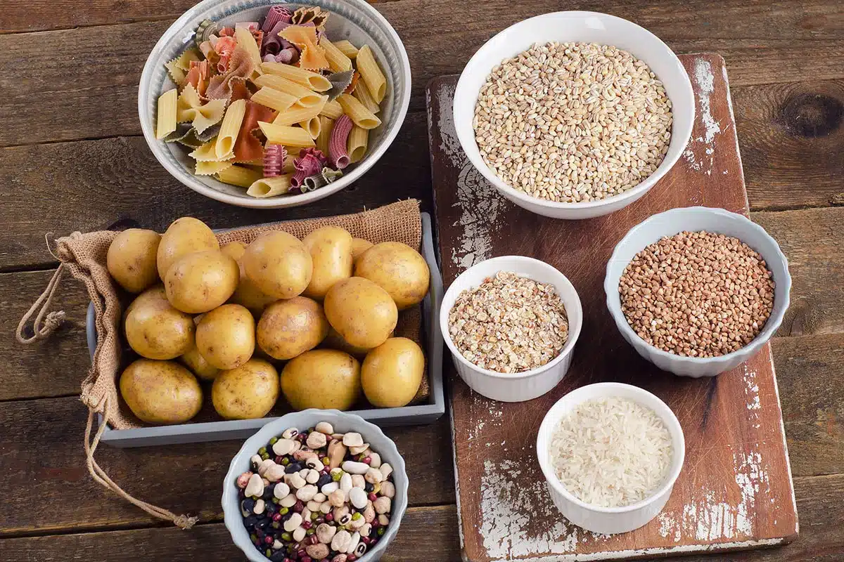Variety of grains and legumes.